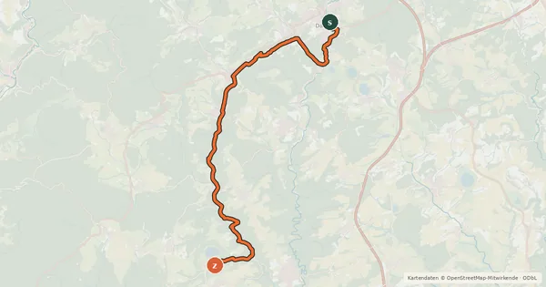 Kartenübersicht der Radroute Kosmosradweg Kleine Kyll