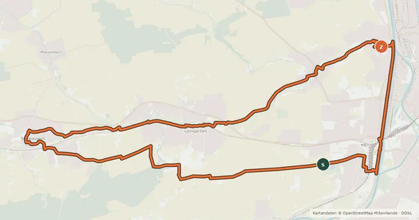 Kartenübersicht der Radroute KR5 Familienradtour