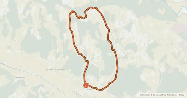 Kartenübersicht der Radroute Kräutertour