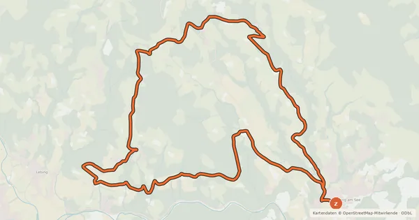Kartenübersicht der Radroute Kreilkogltour