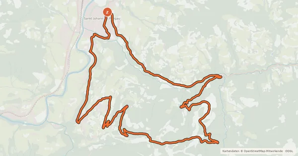 Kartenübersicht der Radroute Kreistenalm-Runde