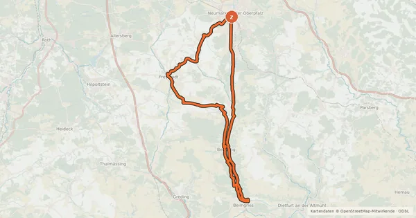 Kartenübersicht der Radroute Kultur-Tour an zwei Kanälen