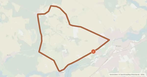 Kartenübersicht der Radroute Kurze Alleen-Tour