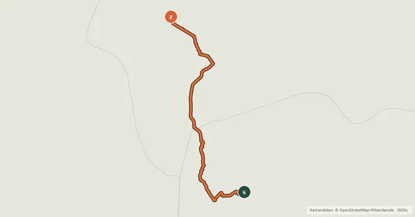 Kartenübersicht der Radroute La Grande Traversée du Volcan à Vélo, étape 1, Port-d'Agrès / Maurs