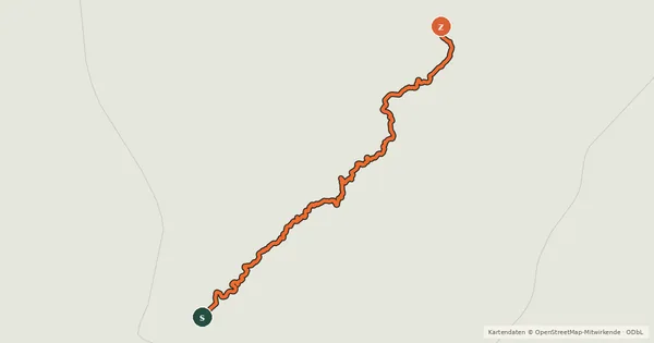 Kartenübersicht der Radroute La Grande Traversée du Volcan à Vélo, étape 2, Maurs / Aurillac