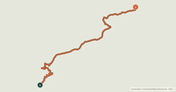 Kartenübersicht der Radroute La Grande Traversée du Volcan à Vélo, étape 4, Mandailles-Saint-Julien / Allanche