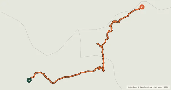 Kartenübersicht der Radroute La Grande Traversée du Volcan à Vélo, étape 5, Allanche / Blesle