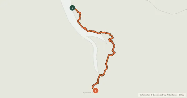 Kartenübersicht der Radroute La route de la corniche à vélo