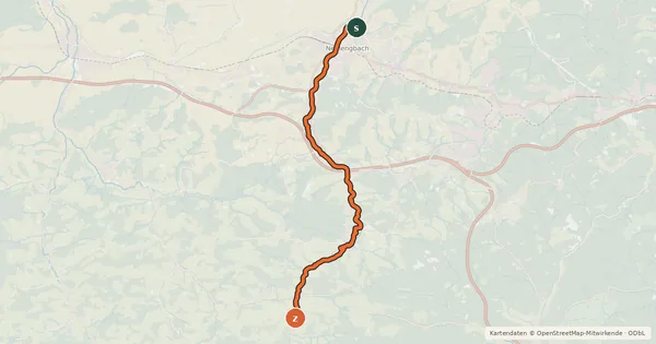 Kartenübersicht der Radroute Laabentalradweg