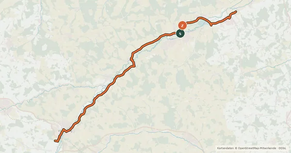 Kartenübersicht der Radroute Landidyll Nord
