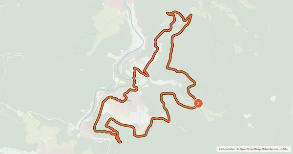 Kartenübersicht der Radroute Langenbrander Bike-Schaukel