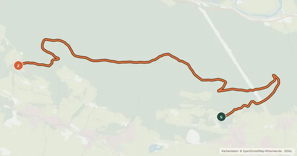 Kartenübersicht der Radroute Lassinger Mountainbike Tour