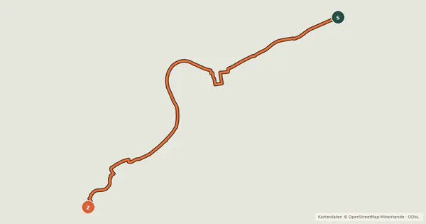 Kartenübersicht der Radroute Le Chemin de la Moselle - Kœnigsmacker - Thionville via rive droite Moselle
