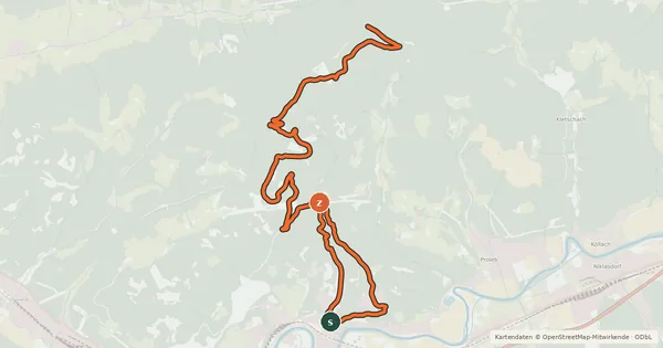 Kartenübersicht der Radroute LE03 Himbergereck West