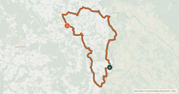 Kartenübersicht der Radroute Leinenradweg