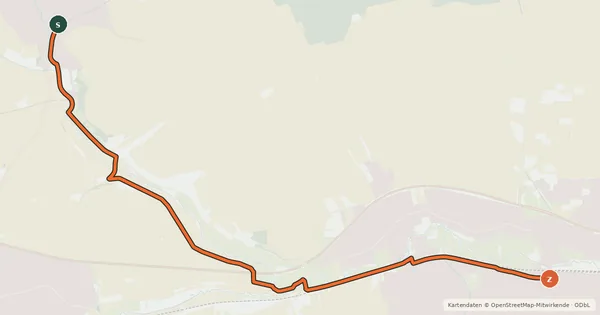 Kartenübersicht der Radroute Leingarten-Massenbach