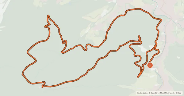 Kartenübersicht der Radroute Leisberg-Trail