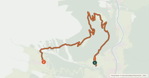 Kartenübersicht der Radroute Leiterberg Trail