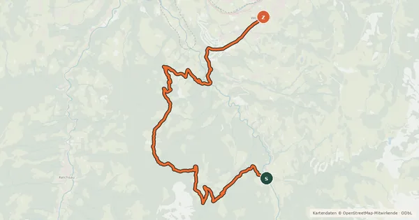 Kartenübersicht der Radroute Lend-Kinzlingeralm-Jagahäusel