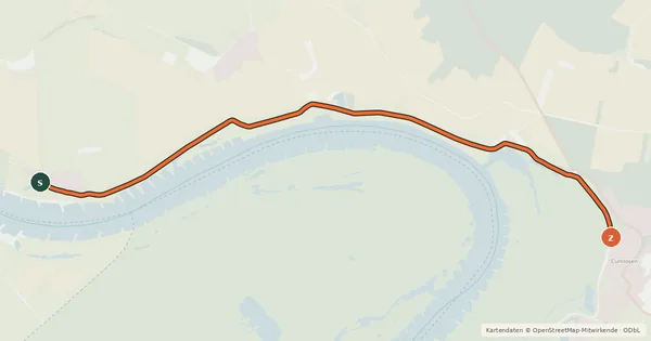 Kartenübersicht der Radroute Lenzen-Elbtalaue (06) - Lenzen-Elbtalaue (07)