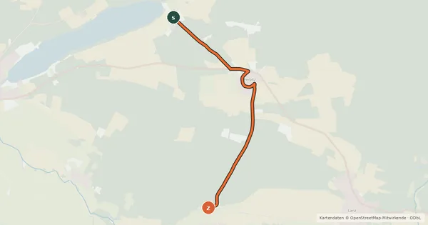 Kartenübersicht der Radroute Lenzen-Elbtalaue (08) - Lenzen-Elbtalaue (09)