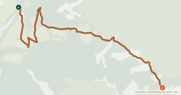 Kartenübersicht der Radroute Lesach-Alm-Weg