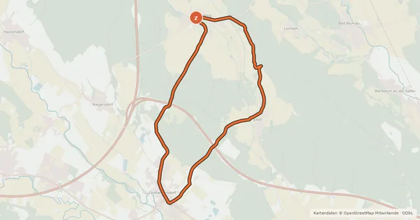 Kartenübersicht der Radroute Lindeggertour
