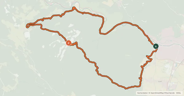 Kartenübersicht der Radroute Lindkogel-Strecke