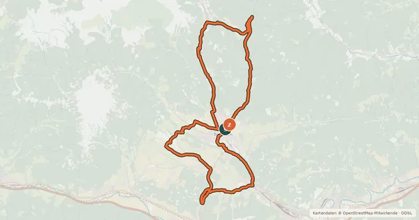 Kartenübersicht der Radroute LN01 - Gemeinden-Runde