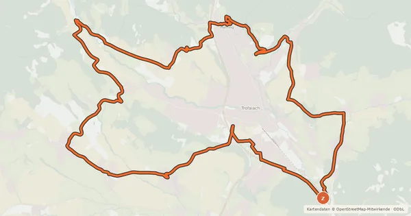 Kartenübersicht der Radroute LN03 - Reitingblick