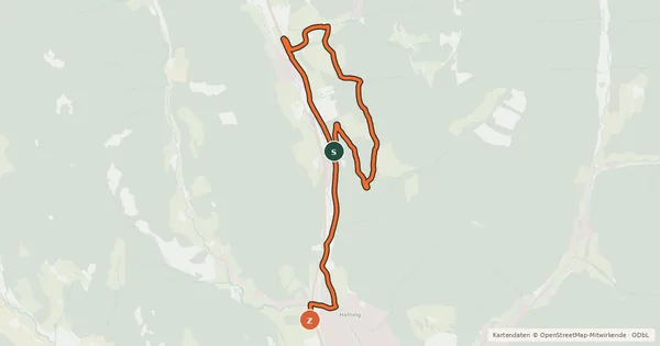 Kartenübersicht der Radroute LN04 - Damhirschrunde