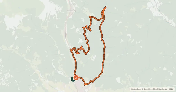 Kartenübersicht der Radroute LN10 - Silbersberg