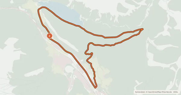 Kartenübersicht der Radroute LN14 - Prossen