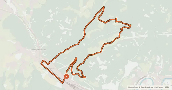 Kartenübersicht der Radroute LN7 Tollinghöhe