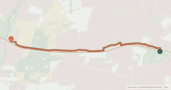 Kartenübersicht der Radroute Lochham - Westpark