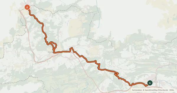 Kartenübersicht der Radroute Lötschberg-Jura