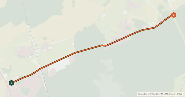 Kartenübersicht der Radroute Löwenberger Land (19) - Liebenwalde (71)