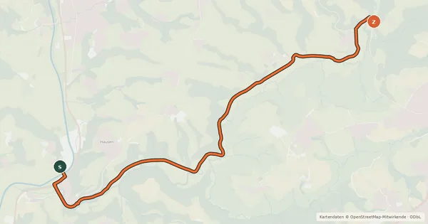 Kartenübersicht der Radroute Lohmar Höngesberg (34) - Neunkirchen-Seelscheid Breiderheide (35)