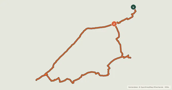 Kartenübersicht der Radroute Loire à Vélo 5g - via Chambord