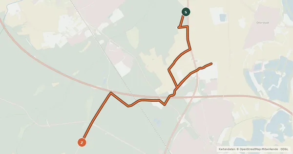 Kartenübersicht der Radroute Lokales Radwegenetz Speyer