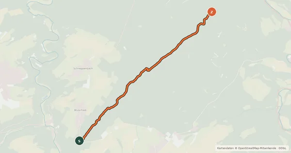 Kartenübersicht der Radroute Lützelsoon Kammtrail