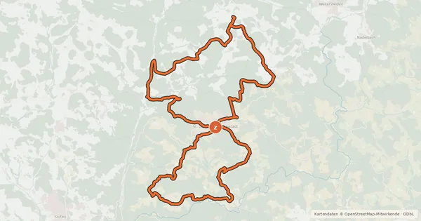 Kartenübersicht der Radroute M10 Weltuntergangs - Tour