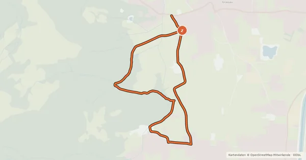 Kartenübersicht der Radroute Märchenpark Runde