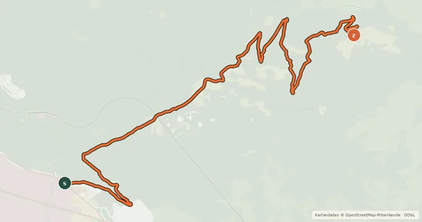 Kartenübersicht der Radroute Magdeburger Hütte