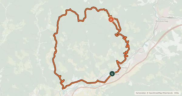 Kartenübersicht der Radroute Malleistenalm Runde