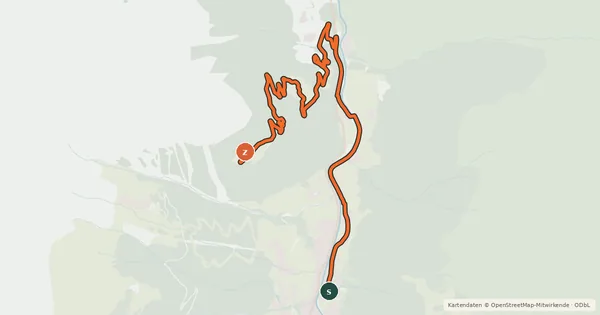 Kartenübersicht der Radroute Marias Alm