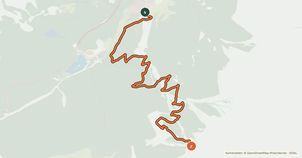 Kartenübersicht der Radroute Marienbergjoch - Biberwier
