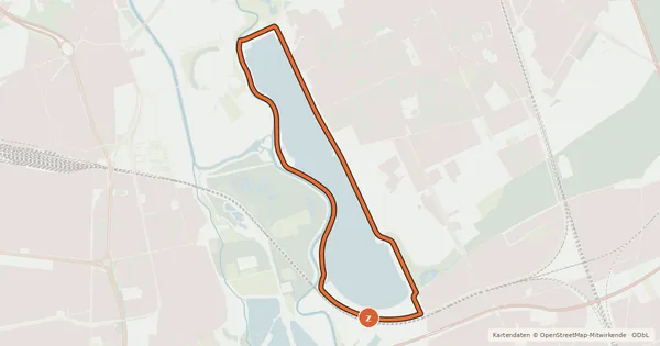 Kartenübersicht der Radroute Maschsee
