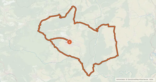 Kartenübersicht der Radroute Medebacher Tälertour