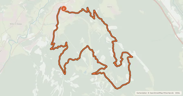 Kartenübersicht der Radroute Miederer Berg